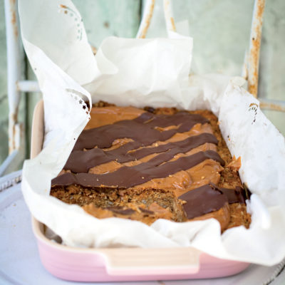 Caramel-chocolate crunchies