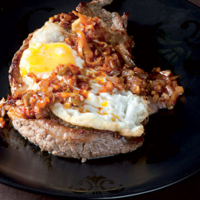 Peri-peri char-grilled steak and fried egg