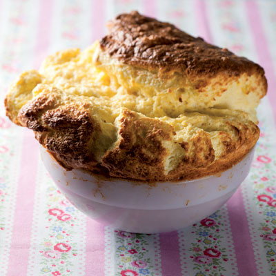 Basic three-cheese soufflé