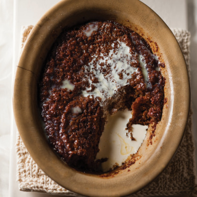 Easy marzipan malva pudding