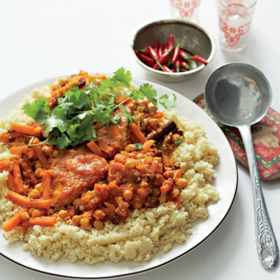 Moroccan fish couscous