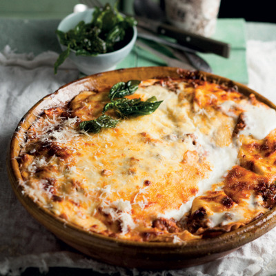 Ostrich lasagne