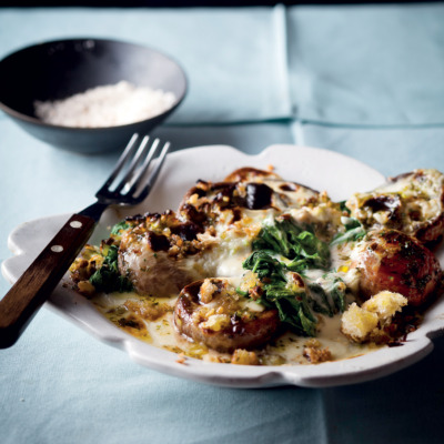 Spinach-and-mushroom bake