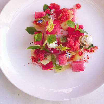 African watermelon salad