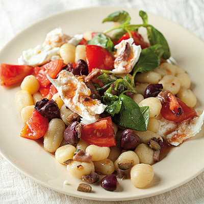 Anchovy, olive and tomato gnocchi