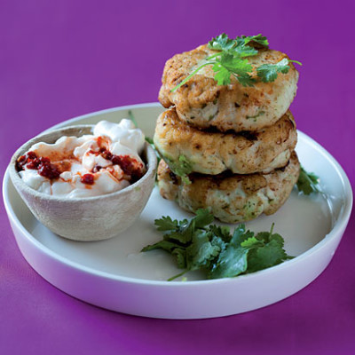 Asian fish cakes with chilli mayonnaise