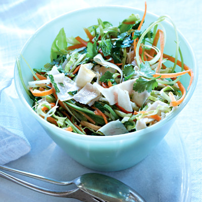 Asian smoked chicken slaw