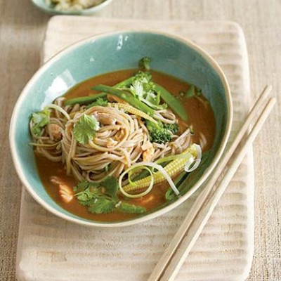 Asian-style meal in a bowl