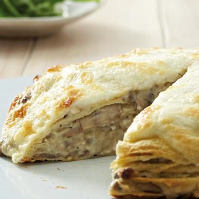 Baked mushroom and fennel stack