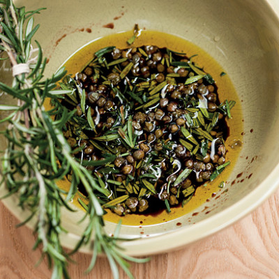 Balsamic, rosemary and caper marinade