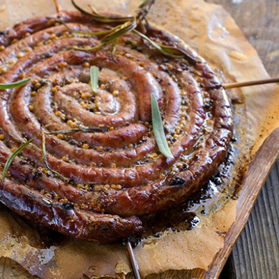 Beer-marinated boerewors