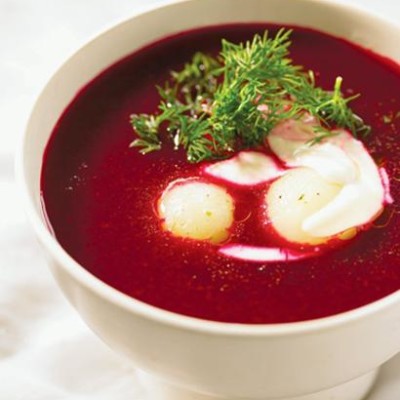 Beetroot and orange soup