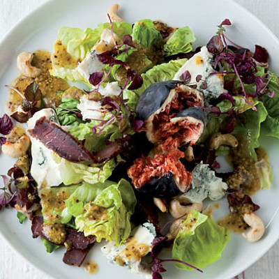 Biltong, gorgonzola and fig salad