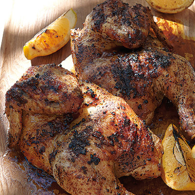 Braaied lemon and herb chicken