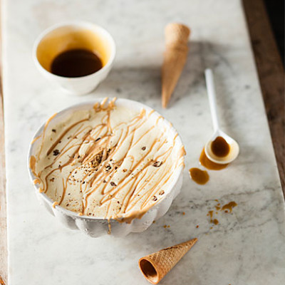 Caramel semifreddo