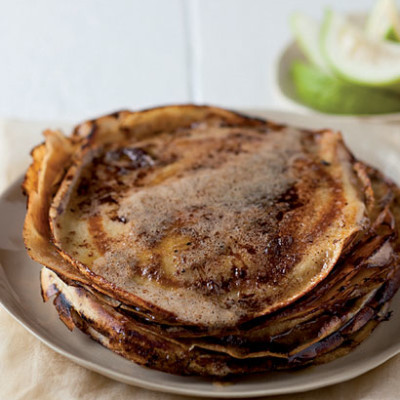 Caramelised buttery pancakes