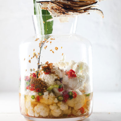 Cauliflower-and-chilli pickle