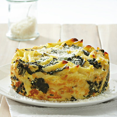 Cheese-and-swiss chard pasta bake