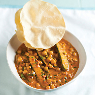 Chickpea vindaloo curry