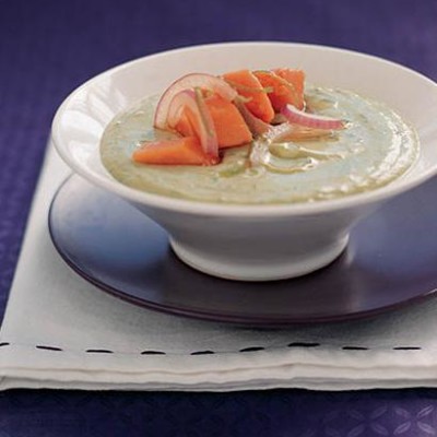 Chilled avocado soup