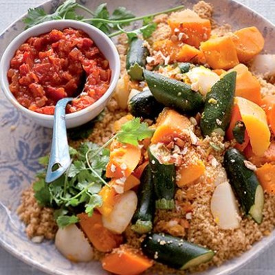 Chunky vegetables with toasted couscous