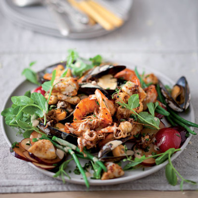 Citrusy seafood salad