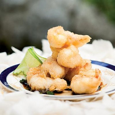 Crayfish tempura with an Asian dipping sauce