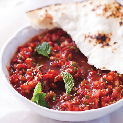 Crushed tomato salad