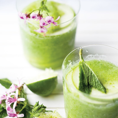 Cucumber and apple slush