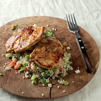 Cumin and garlic chicken couscous