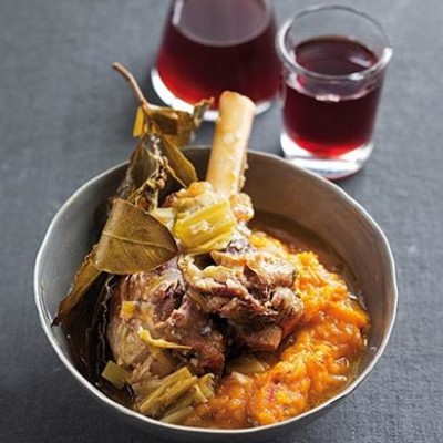 Fall-off-the-bone lamb shanks