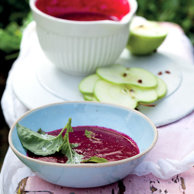 Fresh beetroot soup