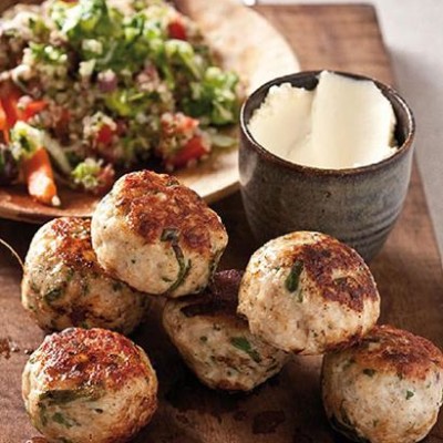 Frikkadels with minty tabbouleh