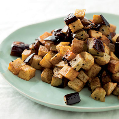 Garam masala potatoes and brinjals