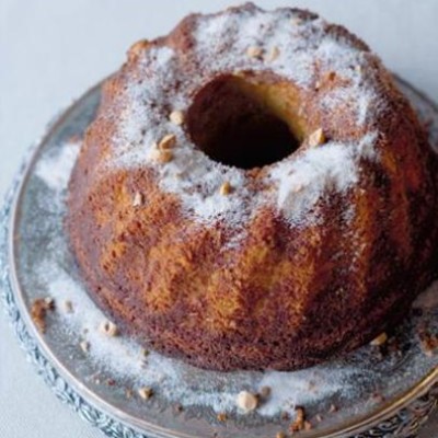 Hazelnut, cinnamon and coconut cake