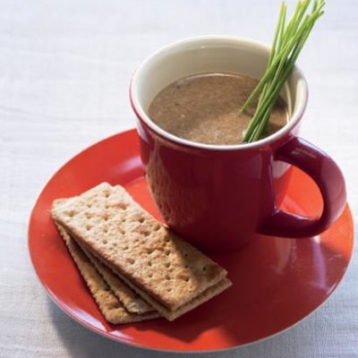 Hot mushroom soup