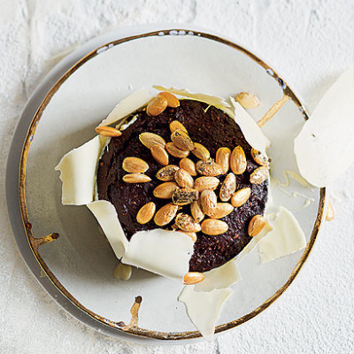 Italian fig and hazelnut certosino with golden almonds