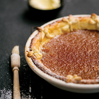 Lemon-and-ginger treacle tart