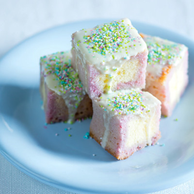 Madeira cake squares