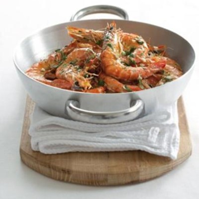 Marinated roasted prawns