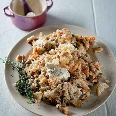 Mascarpone and butternut risotto