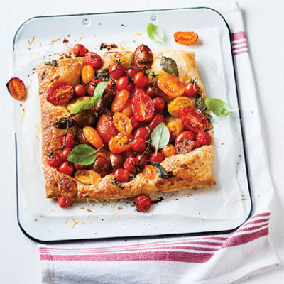 Mixed tomato tart