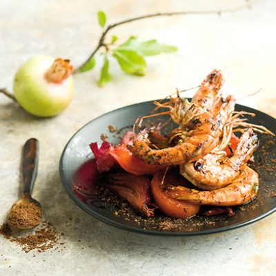 Moroccan prawn m'chermal