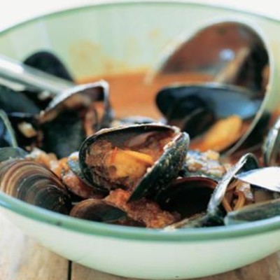 Mussel and tomato couscous