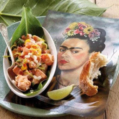 Norwegian salmon ceviche