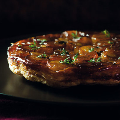 Onion tarte tatin