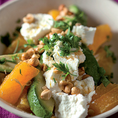 Orange and hazelnut salad