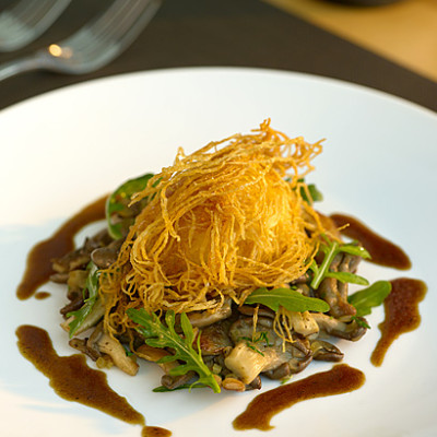 Oyster Mushroom and Crispy Egg