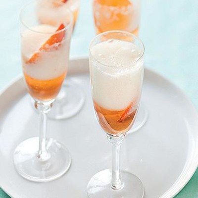 Peach bellinis