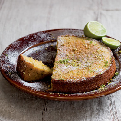 Pistachio and orange cake